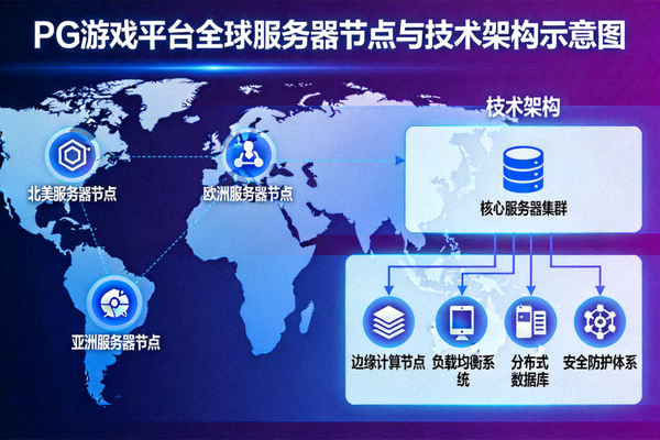 PG游戏平台全球服务器节点与技术架构示意图